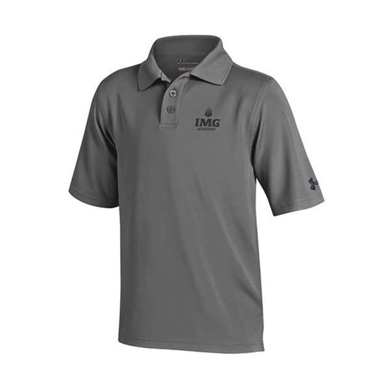 Grey Performance polo|Youth Small|Youth Medium|Youth Large|Youth XLarge