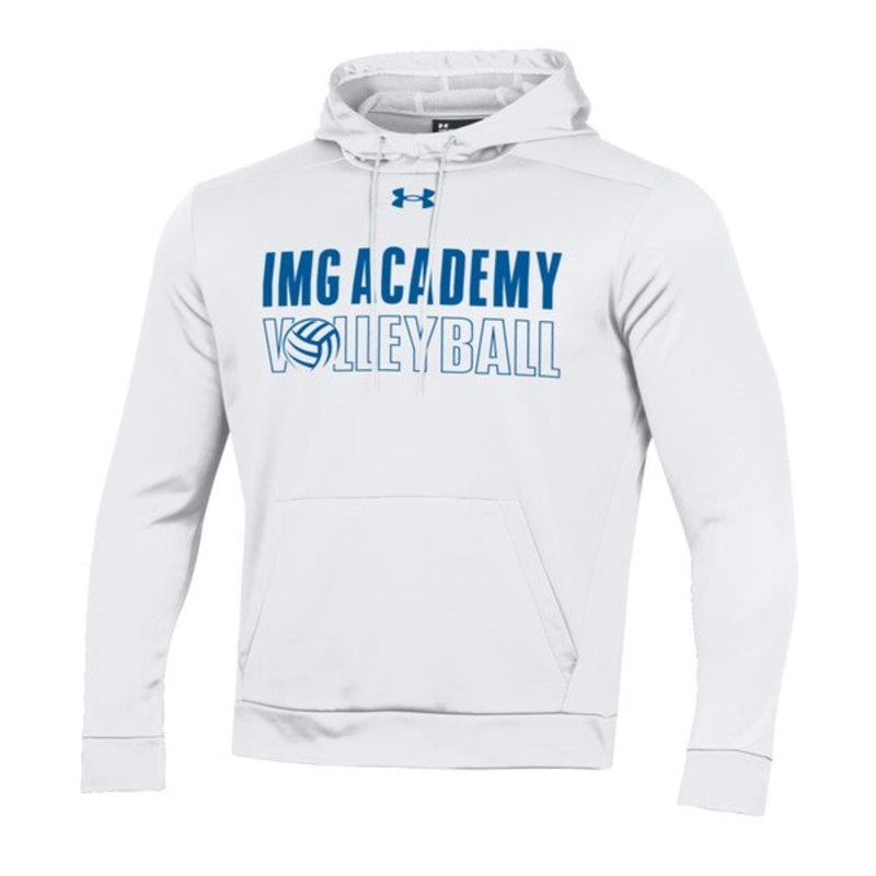 Volleyball Armour Fleece Hood|White|Men’s / Small|Men’s / Medium|Men’s / Large|Men’s / XLarge