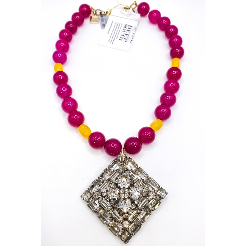 1940’s Brooch 1960’s Bead Necklace | Made In The Deep South