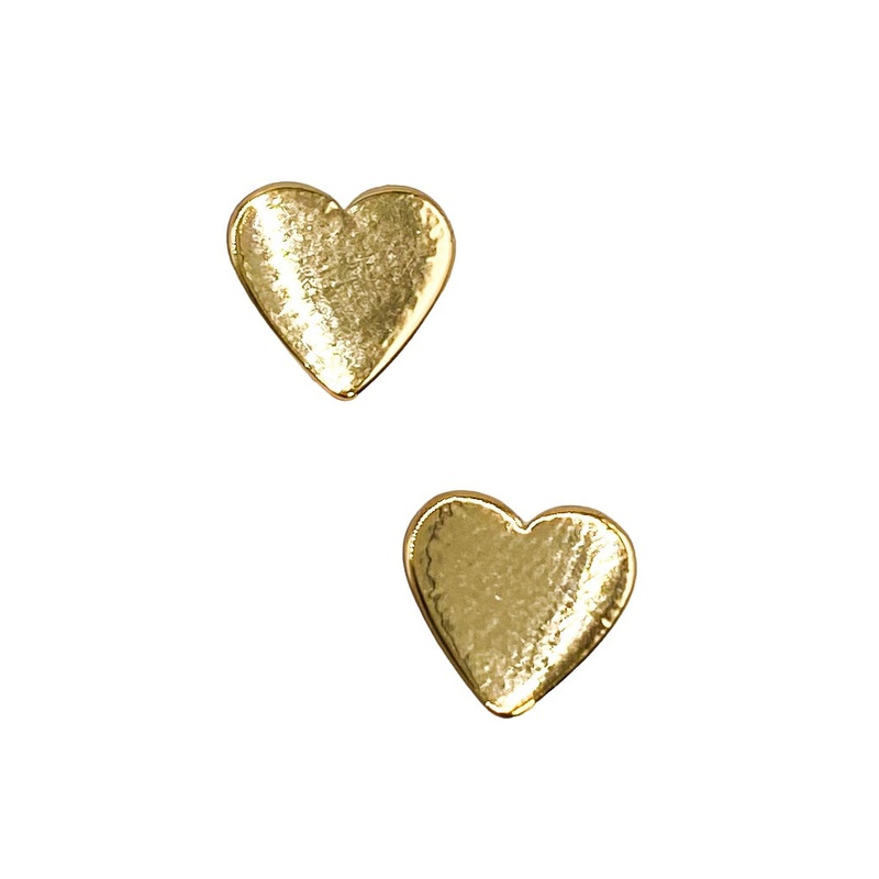 Heart of Gold Stud|Gold