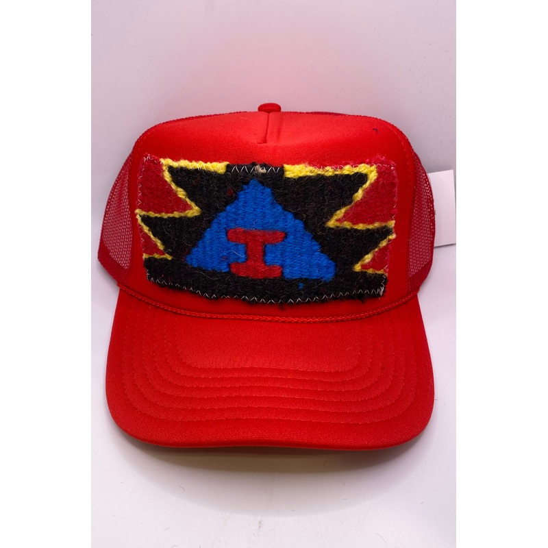 Kilim Trucker Hat – Red 117