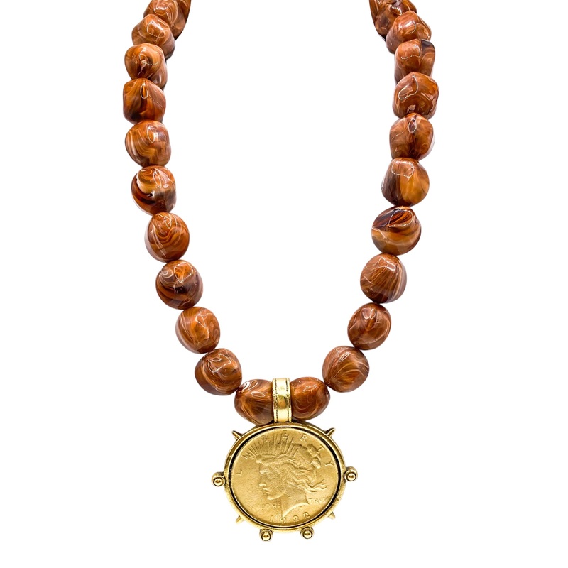 Next Day Necklace – Bronze | Yochi – FINAL SALE