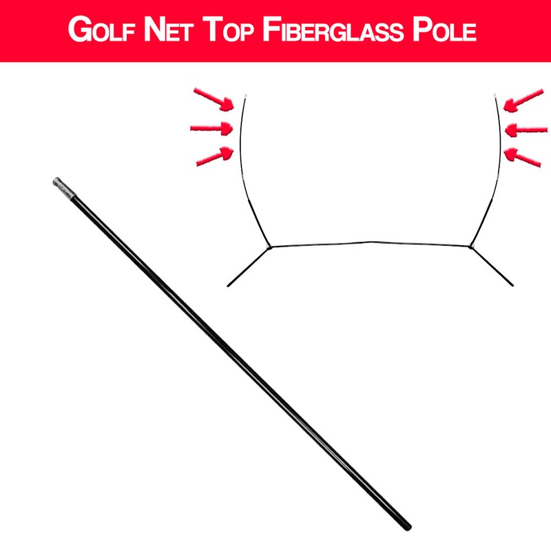 Top Fiberglass Pole – 10×7 Golf Net