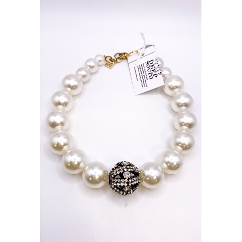 1940s Art Deco Bead 1970s Pearl Necklace | Made In The Deep South