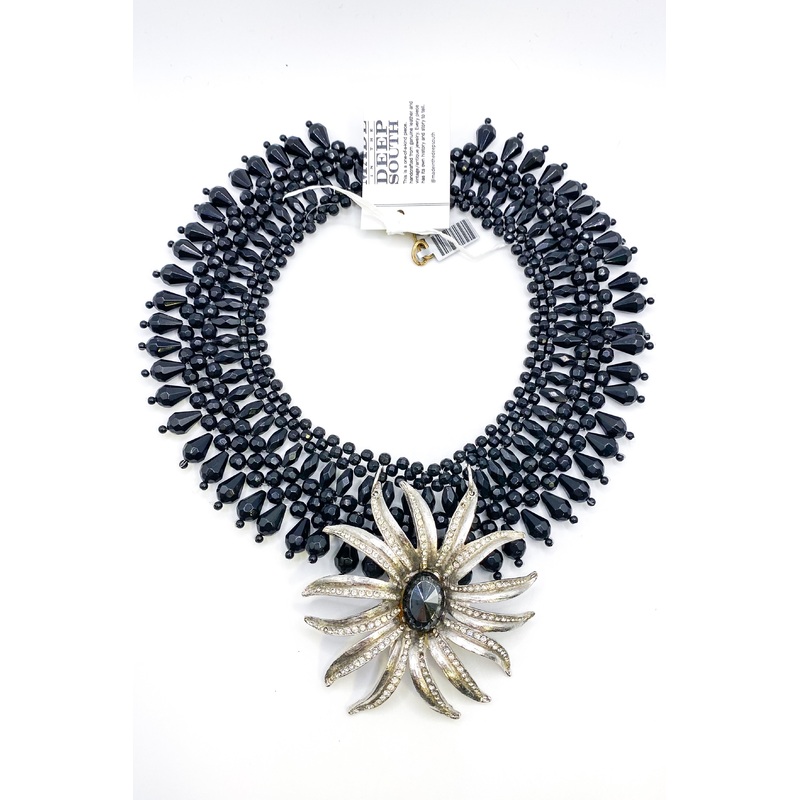 1960’s Brooch 1950’s Beaded Collar Necklace | Made In The Deep South
