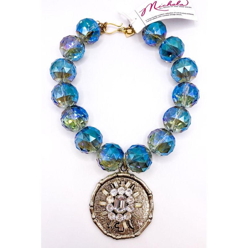 1960’s Pendant 1940’s Brooch 1960’s Crystal Necklace | Made In The Deep South