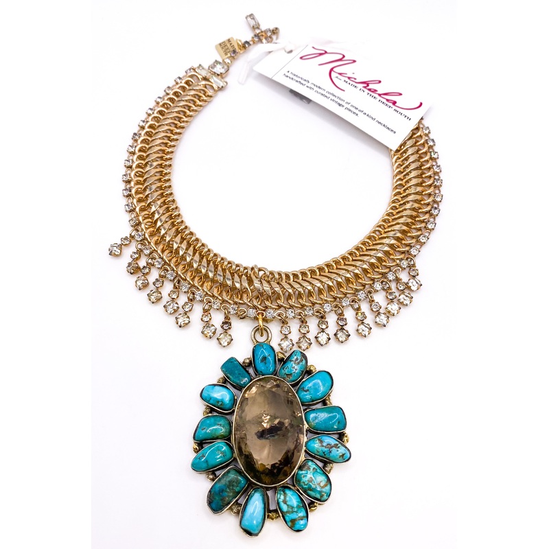 1970s Turquoise & Quartz 1970s Necklace | Made In The Deep South