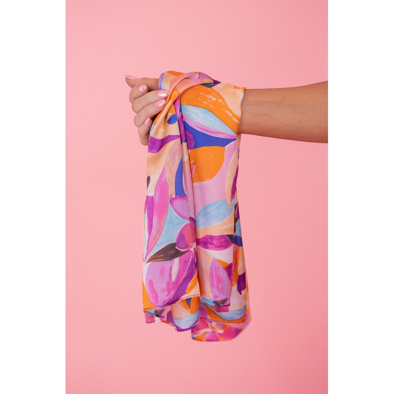 Floral Feels Scarf|Lavender Multi