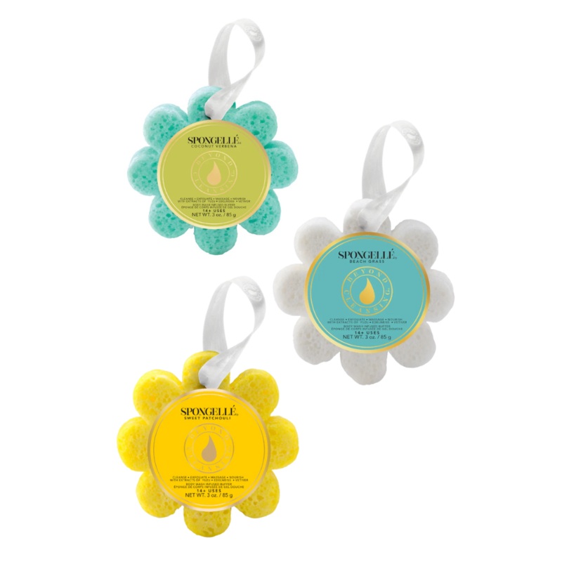 Spongelle Wild Flower Sponge|Beach Grass|Coconut Verbena|Sweet Patchouli