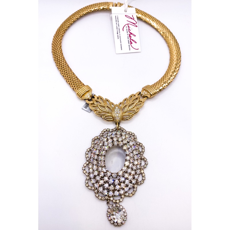 1950s Rhinestone Brooch Collar | Made in The Deep South