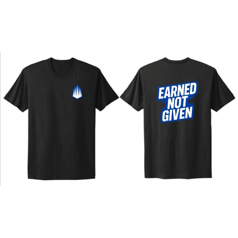 Earned Not Given Tee|Black|Small|Medium|Large|XLarge
