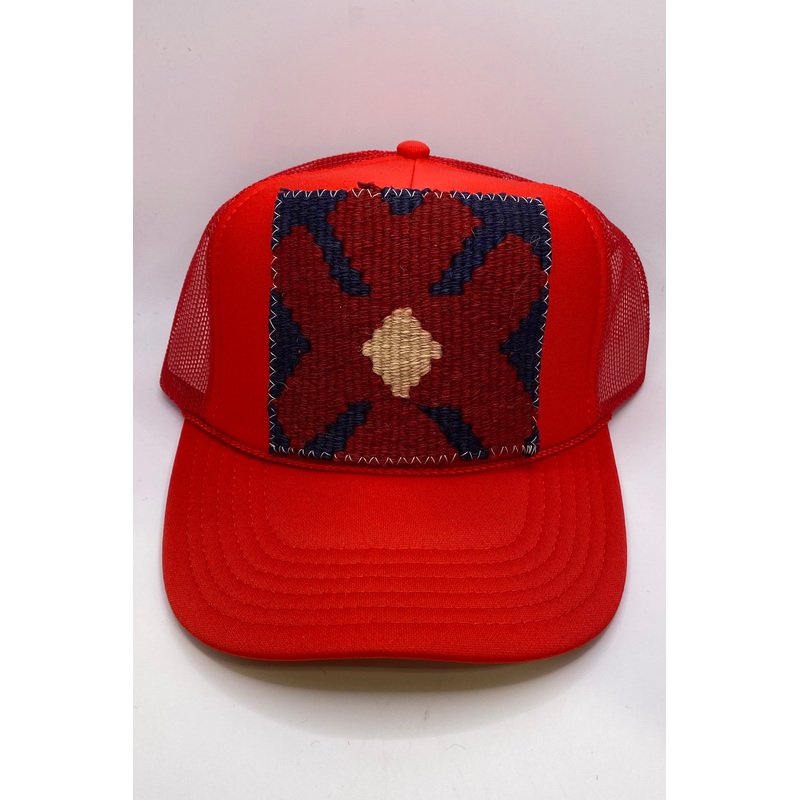 Kilim Trucker Hat – Red 121 – FINAL SALE