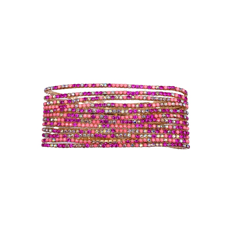 Lights, Camera, Action Bracelet Set – Fuchsia