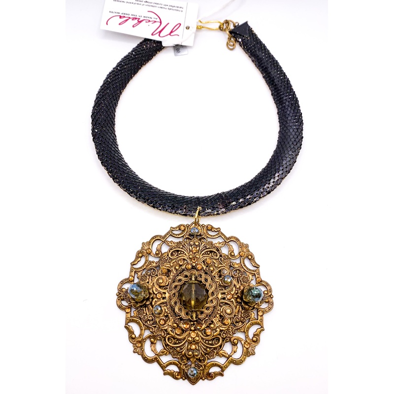 Mid 1800s Brooch 1960s Necklace | Made In
