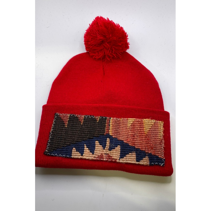 Orijinal Beanie w/Pom – Red 12 – FINAL SALE