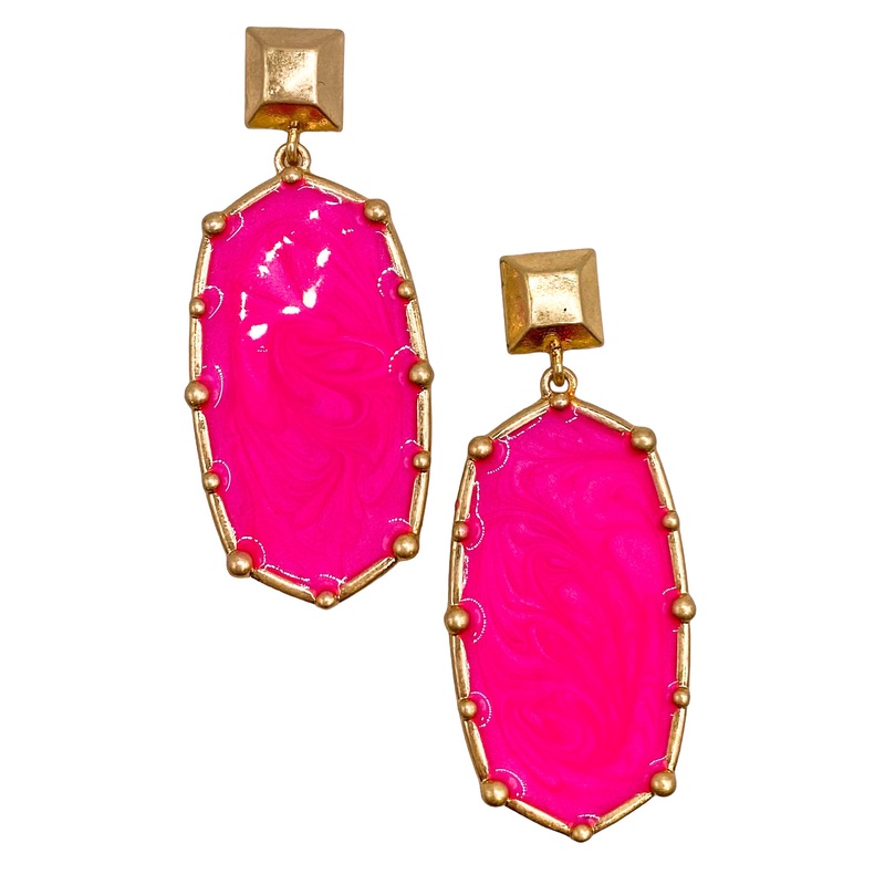 Full Of Hope Earrings – Fuchsia