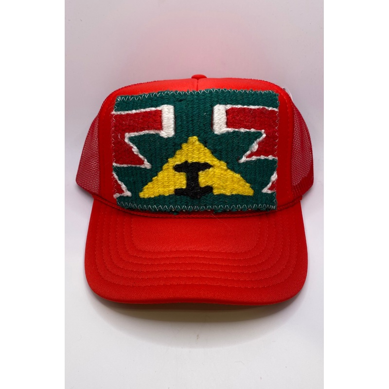 Kilim Trucker Hat – Red 126 – FINAL SALE