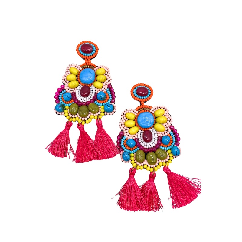 Allie Earring –  Pink | Treasure Jewels – SALE