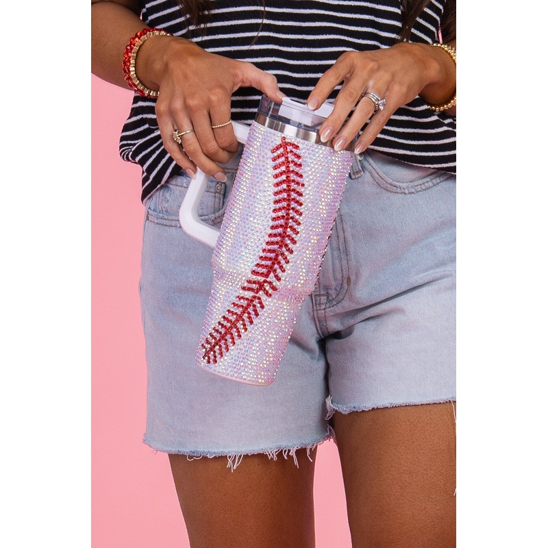 Ballpark Tumbler|White/Red