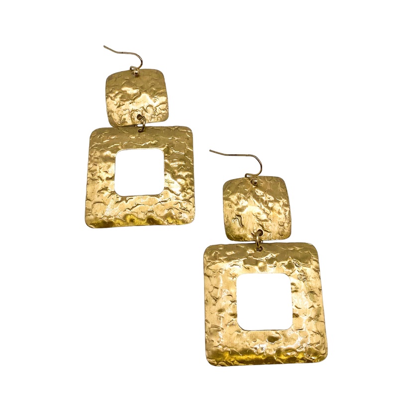 Charmer Earring|Worn Gold