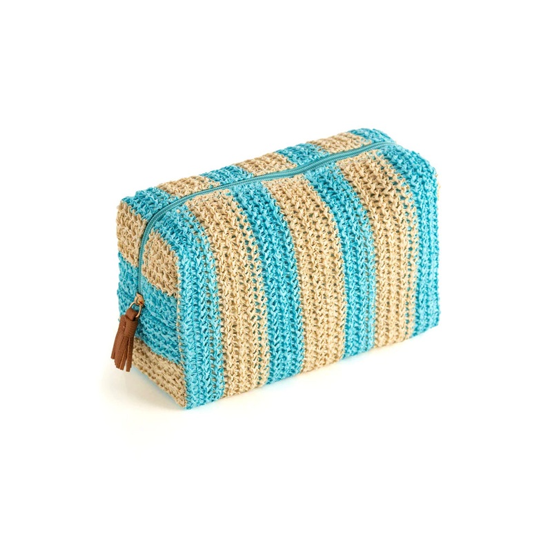 Filomena Zip Pouch – Turquoise – SALE