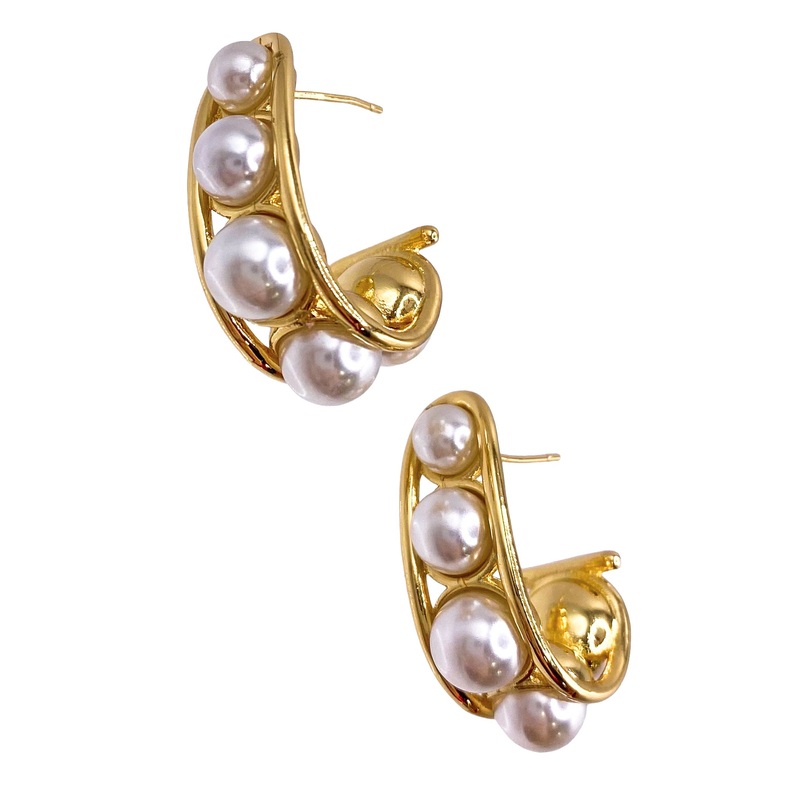 Glam Hoop – Pearl | Treasure Jewels