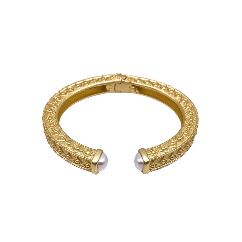 Lancaster Cuff – Cream|Matte Gold/Cream
