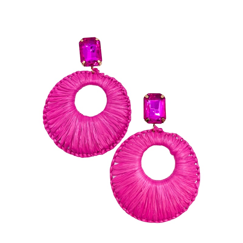 Life Lesson Earring – Fuchsia – FINAL SALE