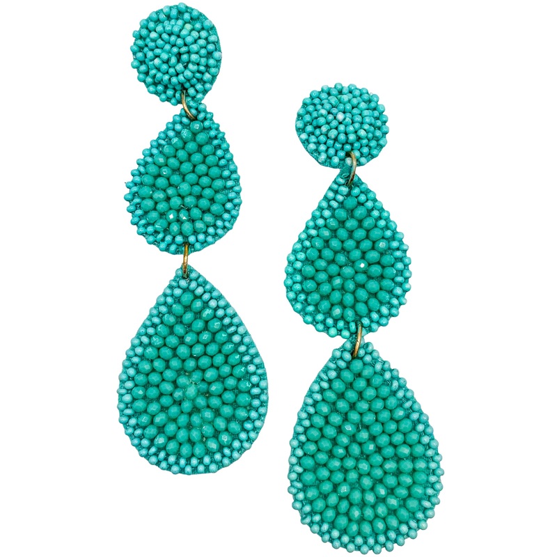 On My Time Earring – Turquoise – FINAL SALE