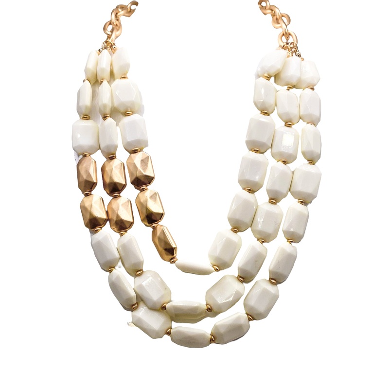 On The Trail Necklace|White