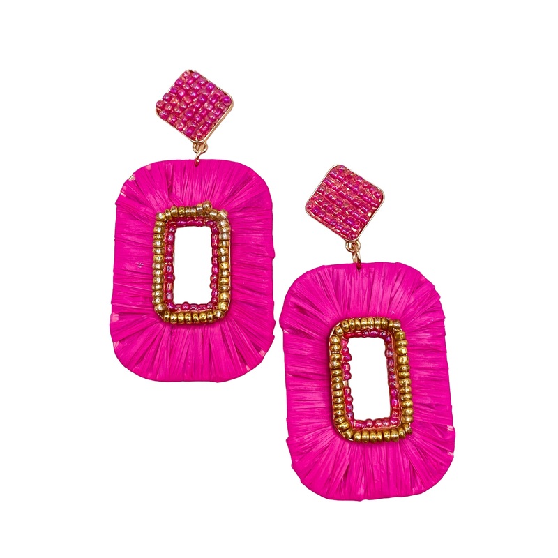 Sign Of The Times Earrings – Fuchsia