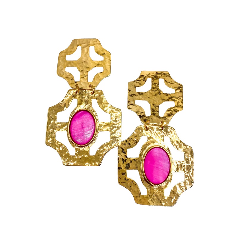 Stacey Earring – Neon Pink | Treasure Jewels