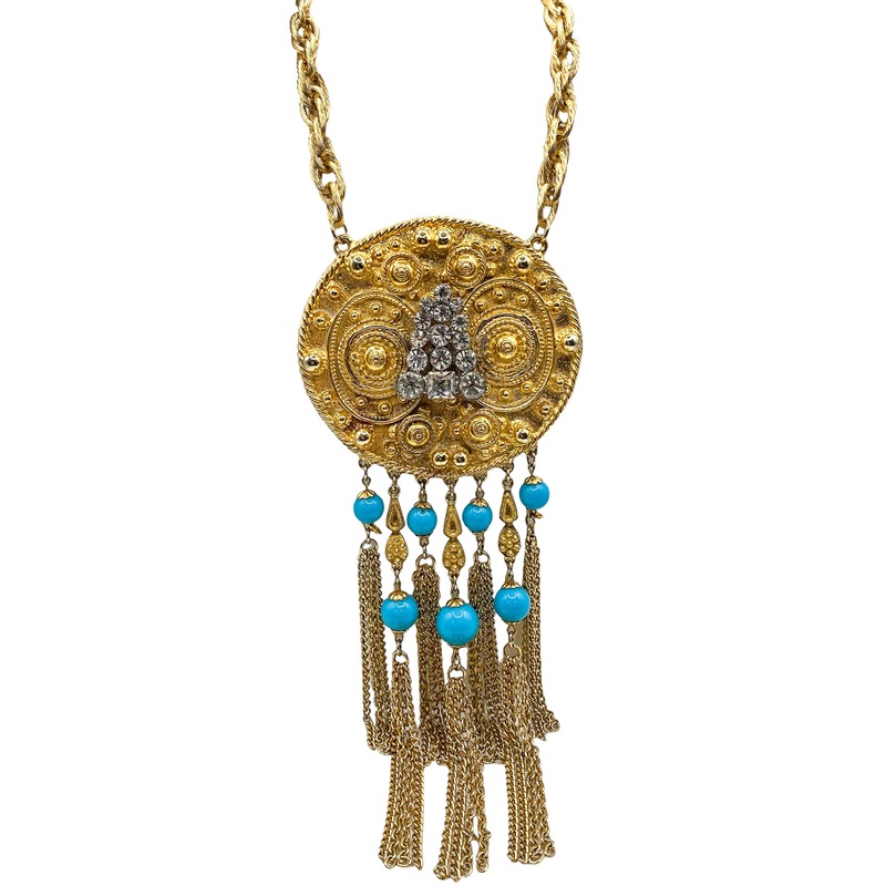 1940s Dress Clip 1960s Pendant 1970s Chain Necklace | Made In The Deep South
