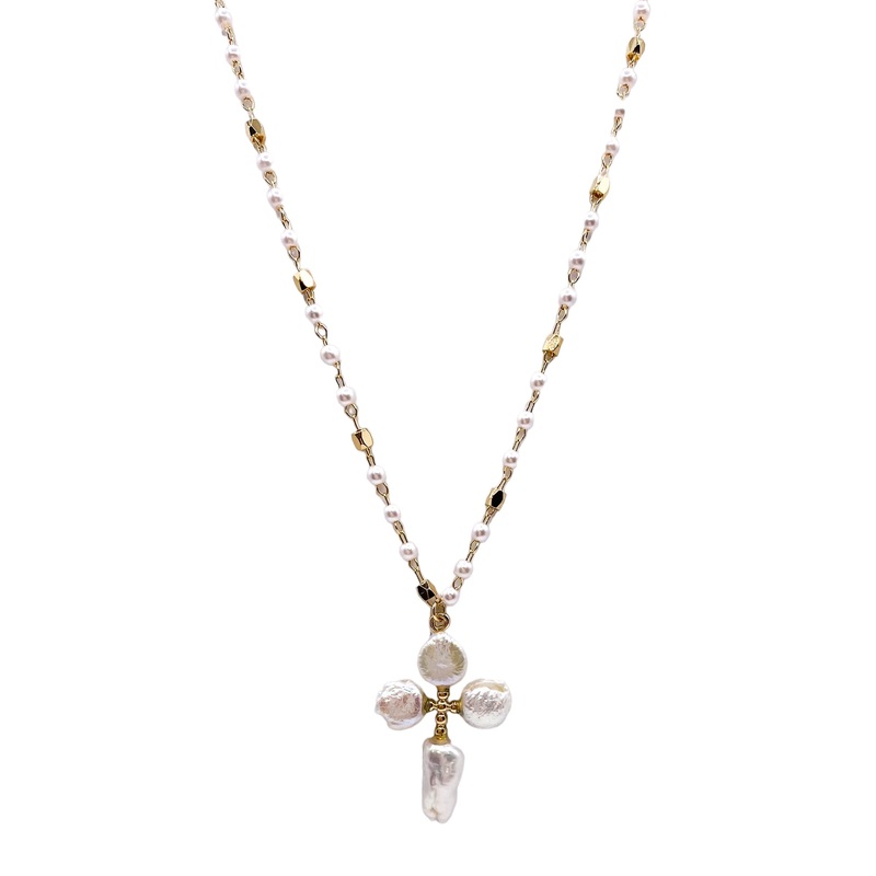 Believe In You Necklace|White/Gold