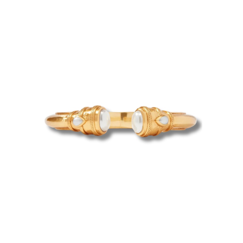 Julie Vos Pearl Cassis Demi Cuff Bracelet