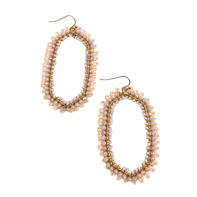 Looking Glass Earrings – Ivory – FINAL SALE