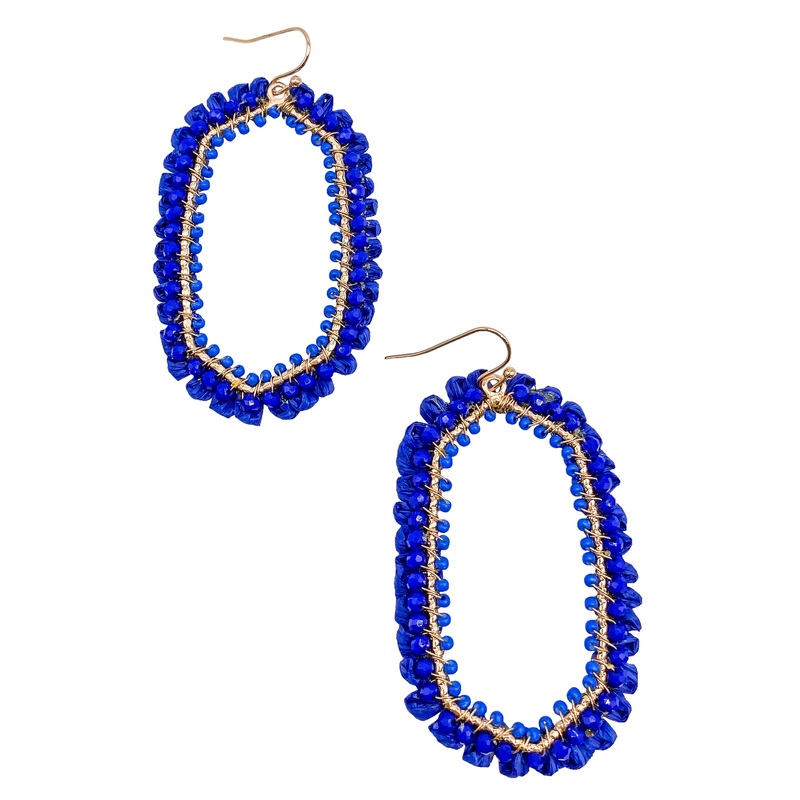 Looking Glass Earrings – Royal Blue – FINAL SALE