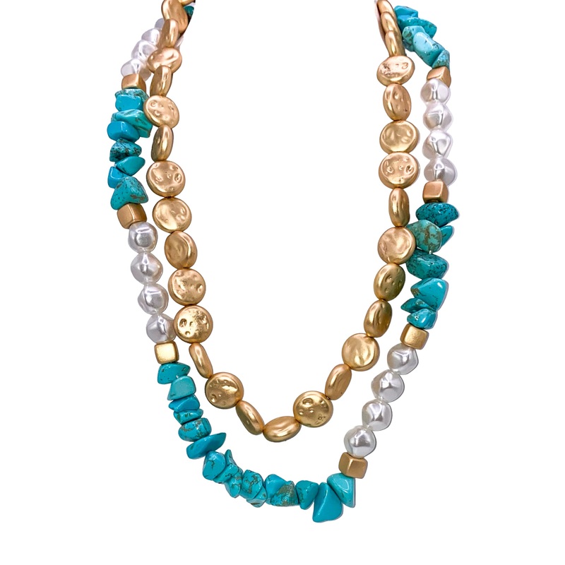 On Duty Necklace|Turquoise