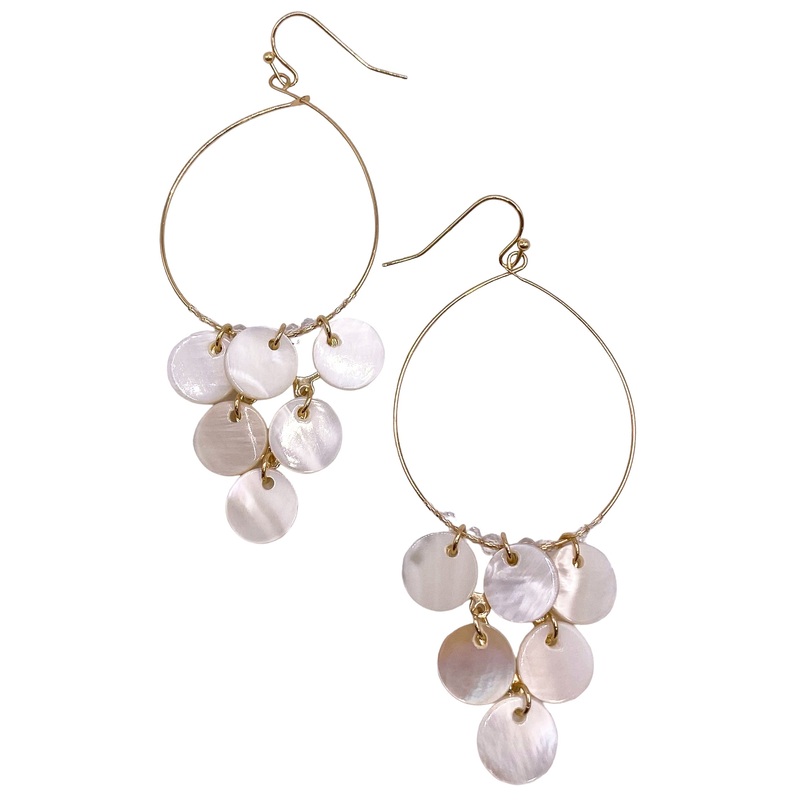 Pleased To Meet You Earrings|Cream/Gold