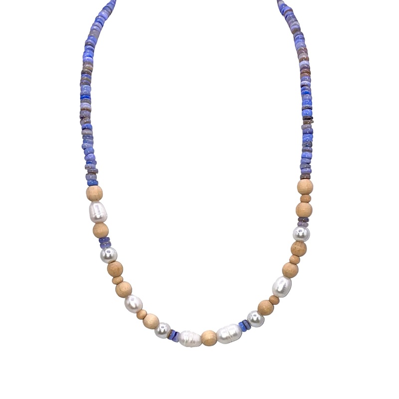 Pop Of Summer Necklace|Blue