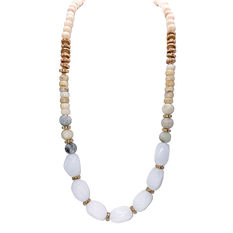 Sunshine On My Mind Necklace – White