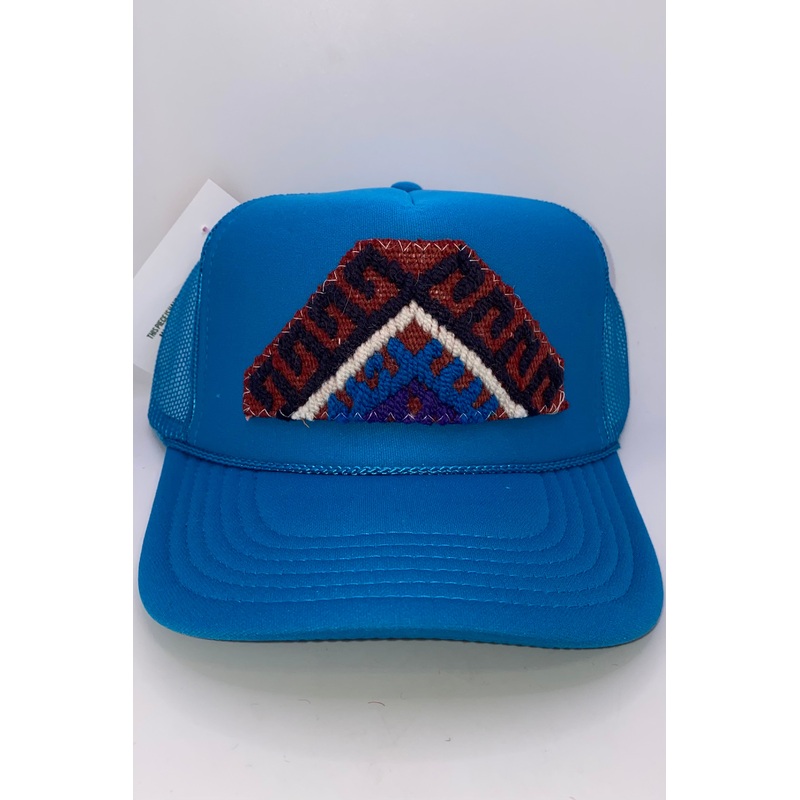 Kilim Trucker Hat – Turquoise 42 | Orijinal