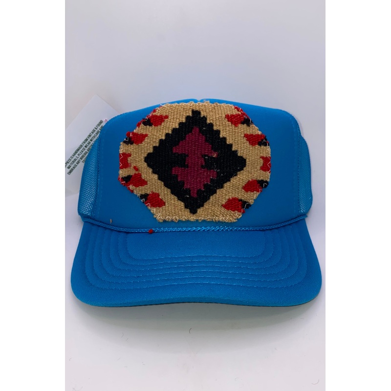 Kilim Trucker Hat – Turquoise 49 | Orijinal