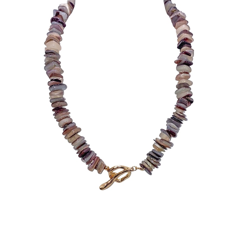 Throwback Shell Choker – Brown – SALE