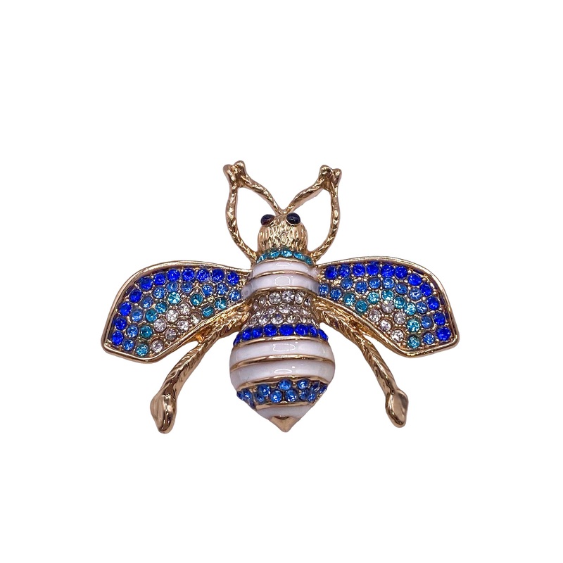 Very Busy Brooch – Blue – FINAL SALE