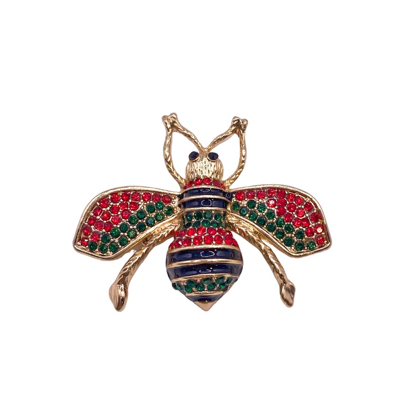 Very Busy Brooch – Green Multi – FINAL SALE