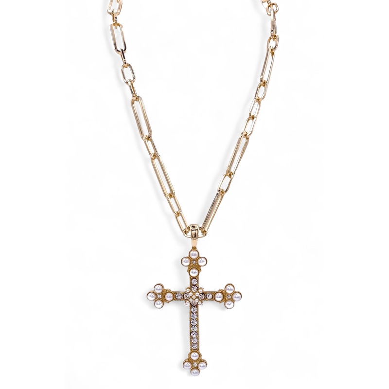 Well Done Necklace – SALE|Gold/Cream