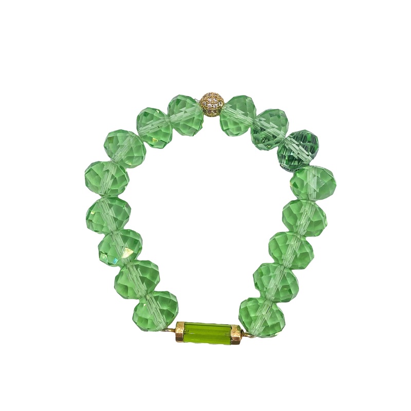 Faceted Peridot Chandelier Bracelet | Rockstar In Rome