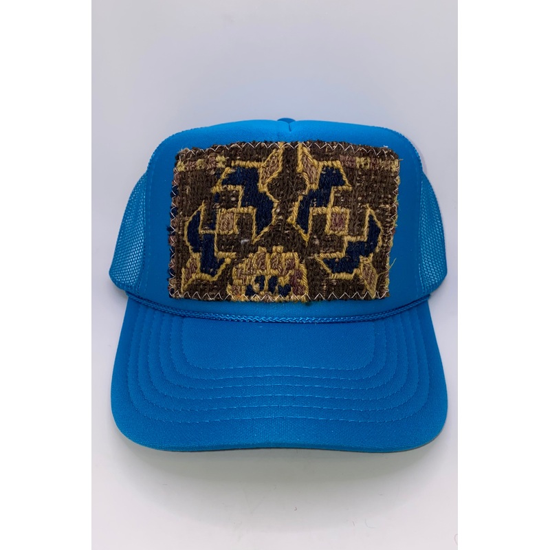 Kilim Trucker Hat – Turquoise 28 | Orijinal