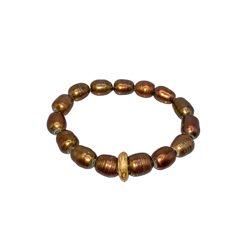 Lavish Living Bracelet – Bronze Pearl